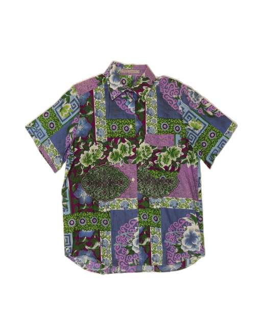 Vintage Mastai Ferretti Short Sleeve Shirt EU 44 XL In Multicoloured Floral