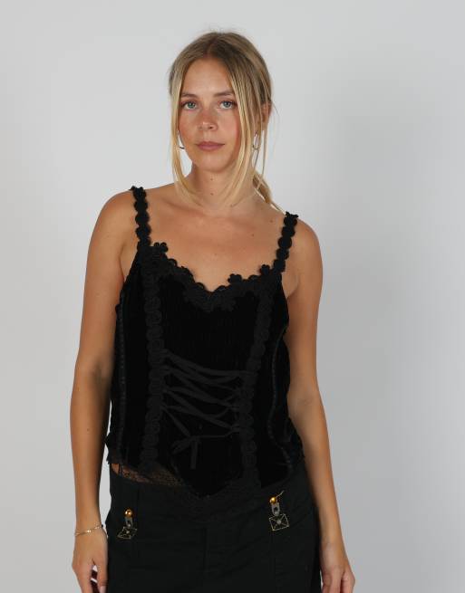 Vintage Mastro Moda S cami in black
