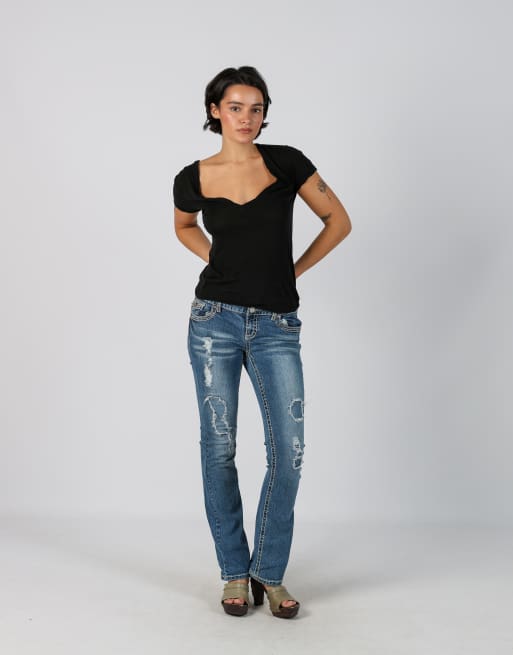 Vintage Maurices S bootcut jeans in blue, 1 of 4