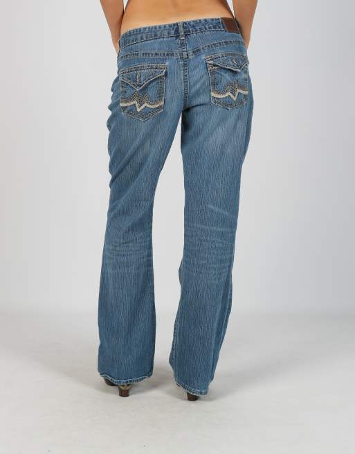 Vintage Maurices S dad & wide jeans in blue, 2 of 4