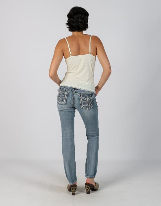 Vintage Maurices XS bootcut jeans in light blue, 3 of 4