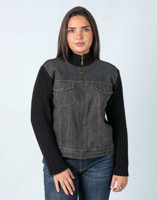 Vintage Mauro M denim jacket in charcoal grey