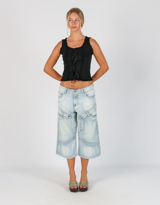 Vintage Max & Liu M 3/4 jeans in light blue