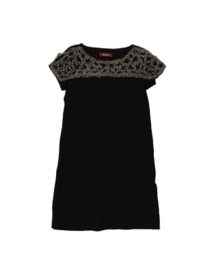 Vintage Max Mara Basic Dress UK 10 Small In Black