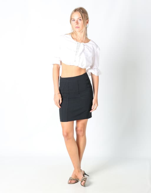 Vintage Max&Co. 6 formal skirt in black