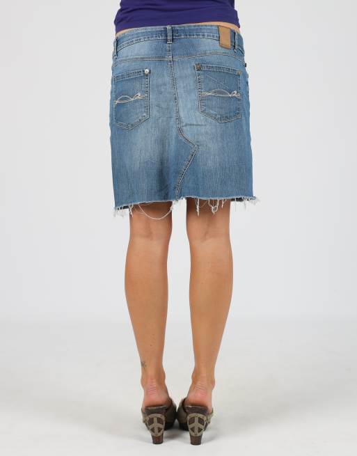 Vintage Max&Co. L denim mini skirt in blue, 2 of 4