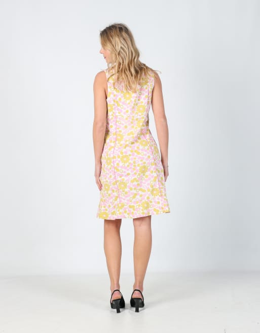 Vintage Max&Co. M woven midi dress in baby pink, 3 of 4