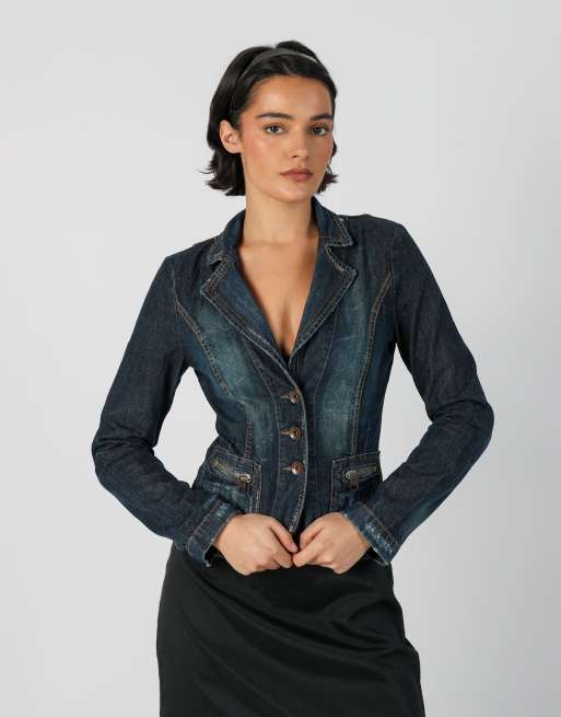 Vintage Max&Co. S denim jacket in blue, 1 of 4