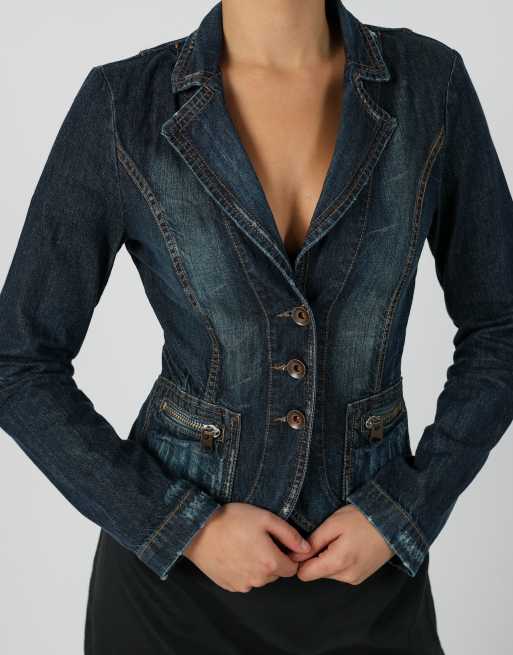 Vintage Max&Co. S denim jacket in blue, 4 of 4