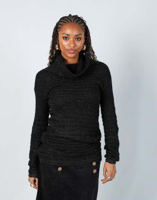 Vintage Max&Co. S knitted jumper in black