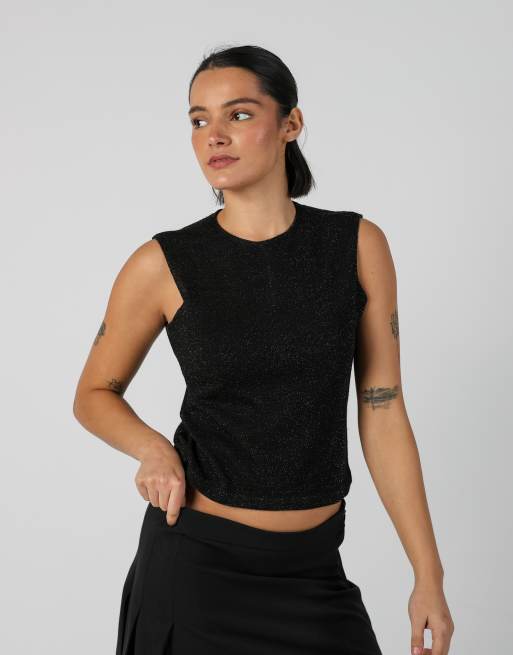 Vintage Max&Co. S knitted top in black, 3 of 4