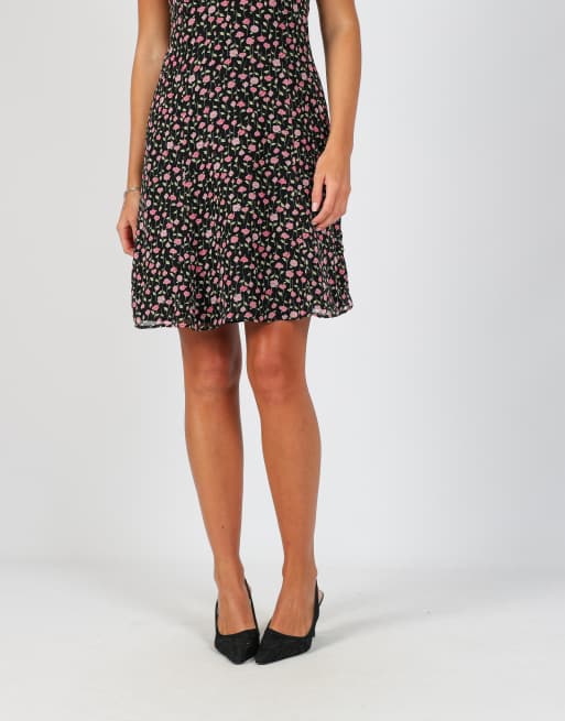 Vintage Max&Co. S woven midi dress in black, 2 of 4