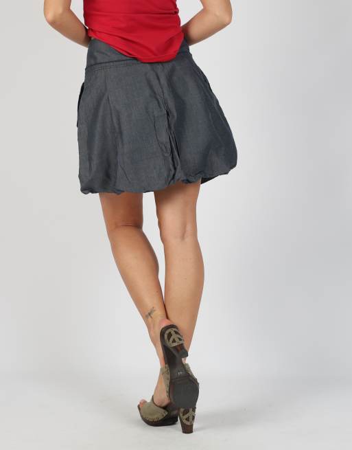 Vintage Max&Co. XS woven mini skirt in blue, 4 of 4