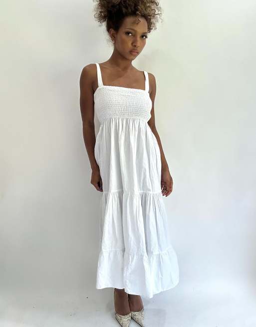 Vintage maxi dress in white