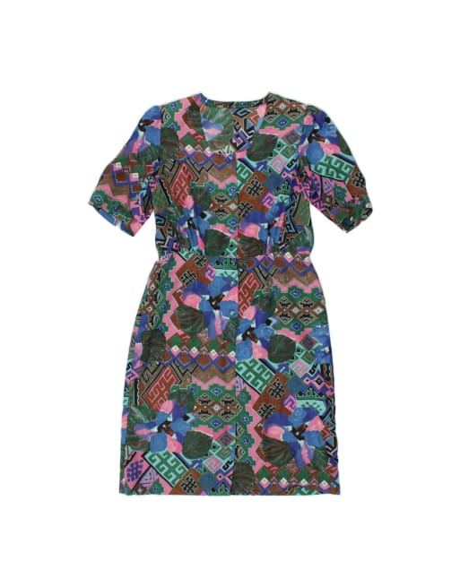 Vintage Maxi Dress UK 16 Large In Multicoloured Floral