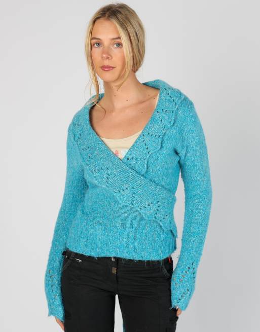 Vintage Max&Jenny M knitted jumper in blue