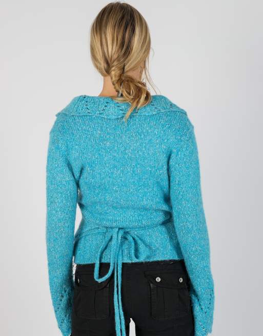 Vintage Max&Jenny M knitted jumper in blue, 2 of 4