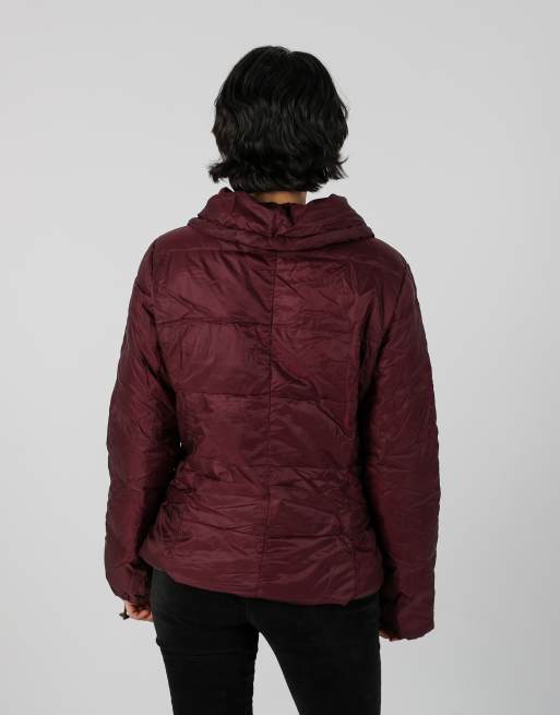 Vintage MaxMara 12 puffer jacket in burgundy red, 2 of 4