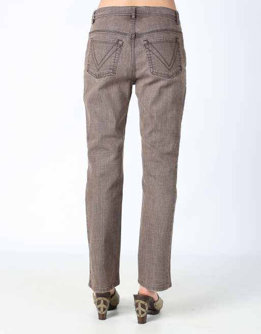 Vintage MaxMara 8 straight jeans brown, 4 of 4