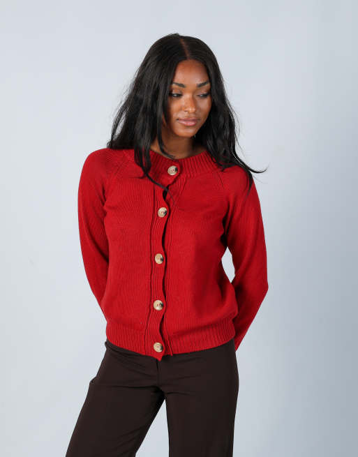 Vintage MaxMara M knitted jumper in red
