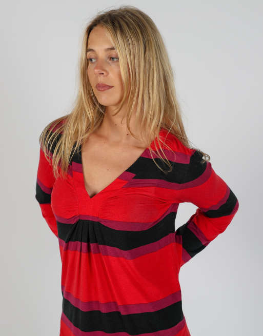 Vintage MaxMara M woven midi dress in red, 2 of 4