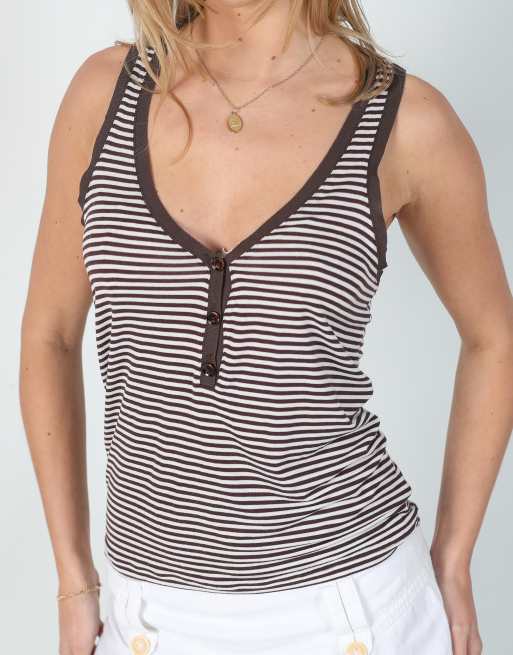 Vintage MaxMara M woven vest in bronze, 4 of 4
