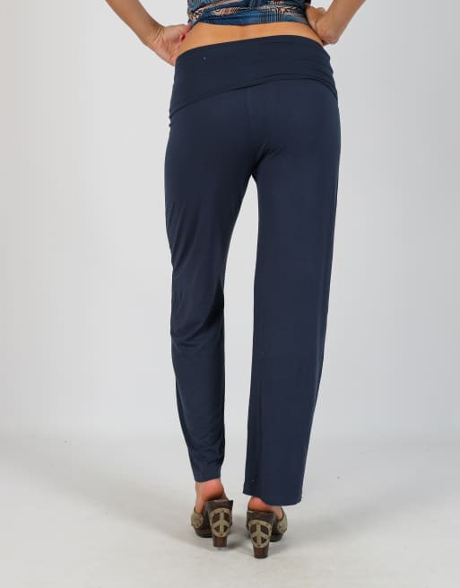 Vintage MaxMara S woven trousers in navy blue, 4 of 4