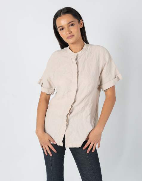 Vintage MaxMara XL Shirt Beige - view 1