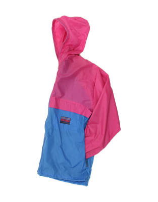 Vintage Mc Kees Size XS Colourblock Hooded Rain Jacket in Pink