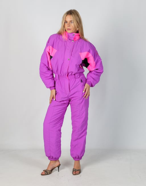 Vintage MC Ross S ski suit in purple