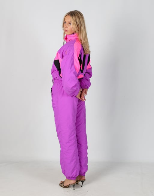 Vintage MC Ross S ski suit in purple, 2 of 4