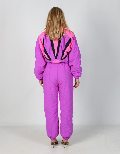 Vintage MC Ross S ski suit in purple, 3 of 4