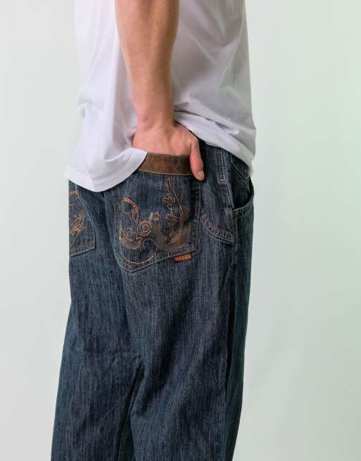 Vintage Mecca 28x32 Denim Hip Hop Jeans Blue