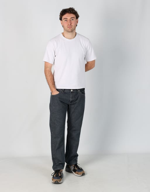 Vintage Mecca 36x30 denim hip hop jeans in charcoal grey