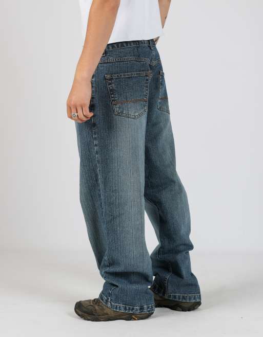 Vintage Mecca 36x32 denim hip hop jeans in blue