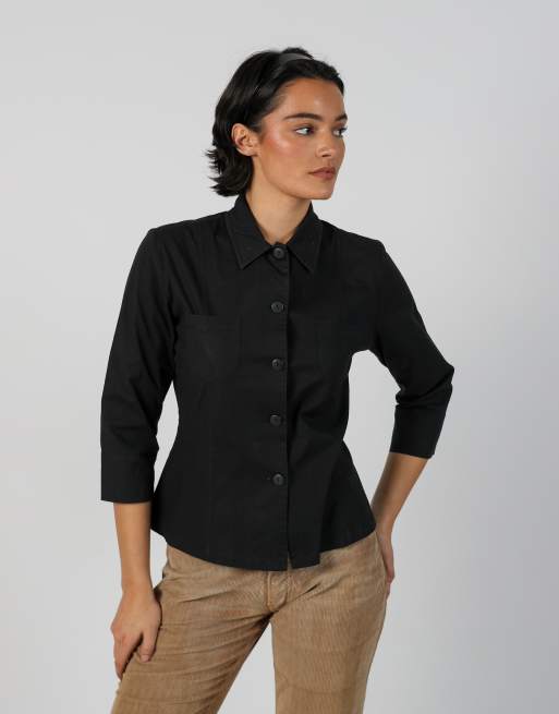 Vintage Meccanica Del Corpo S shirt in black, 3 of 4