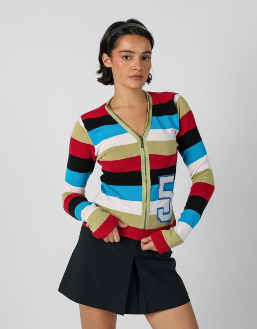 Vintage Meg S long sleeve top in multi colured, 1 of 4