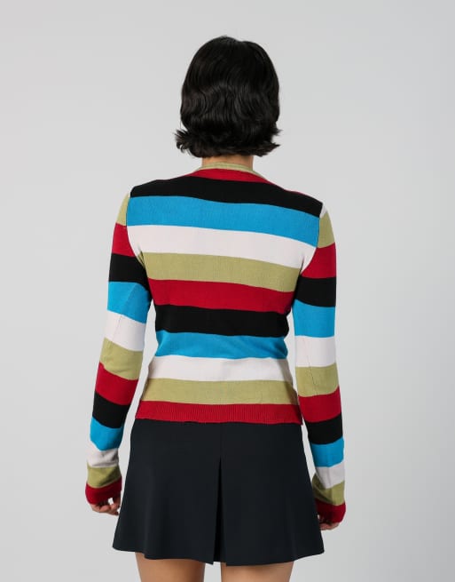 Vintage Meg S long sleeve top in multi colured, 2 of 4