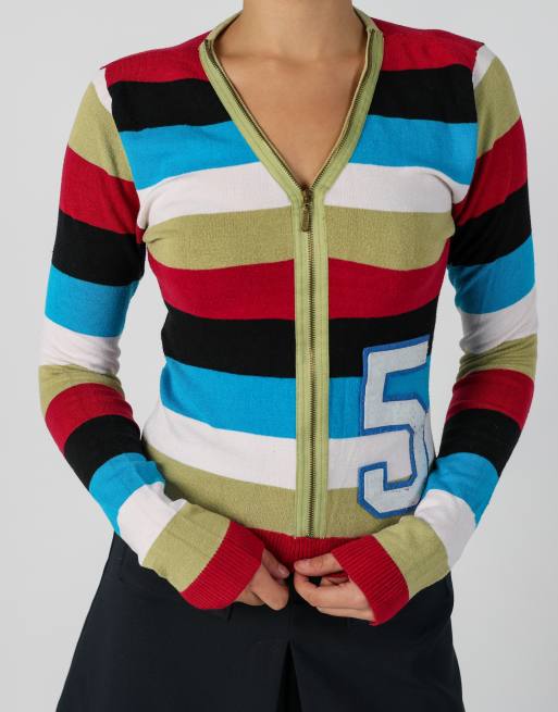 Vintage Meg S long sleeve top in multi colured, 4 of 4