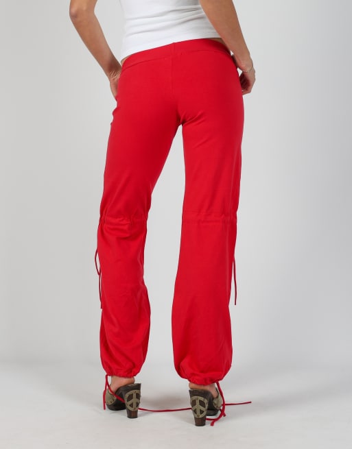 Vintage melacerba S casual trousers in burgundy red, 4 of 4