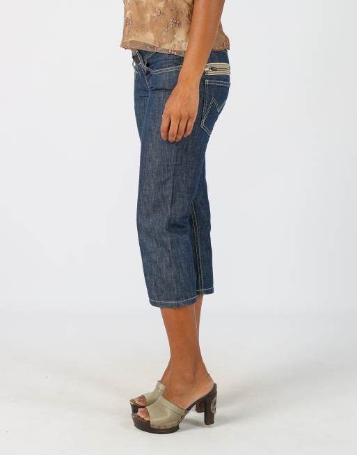 Vintage Meltin' Pot XS 3/4 jeans in blue, 2 of 4