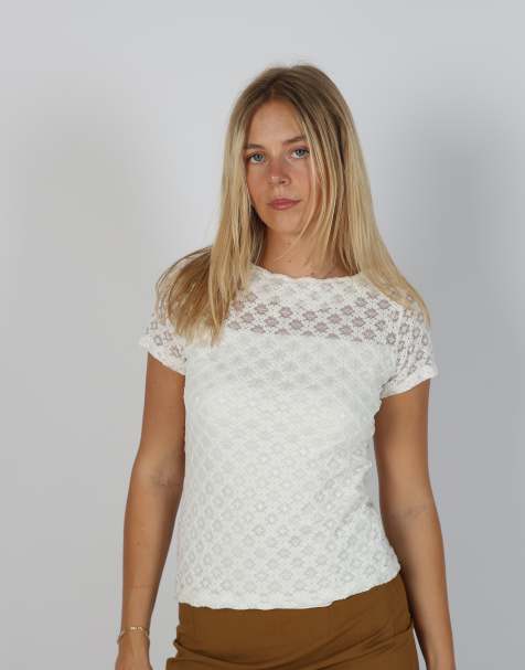 Vintage Me&Me S woven top in cream - view 1