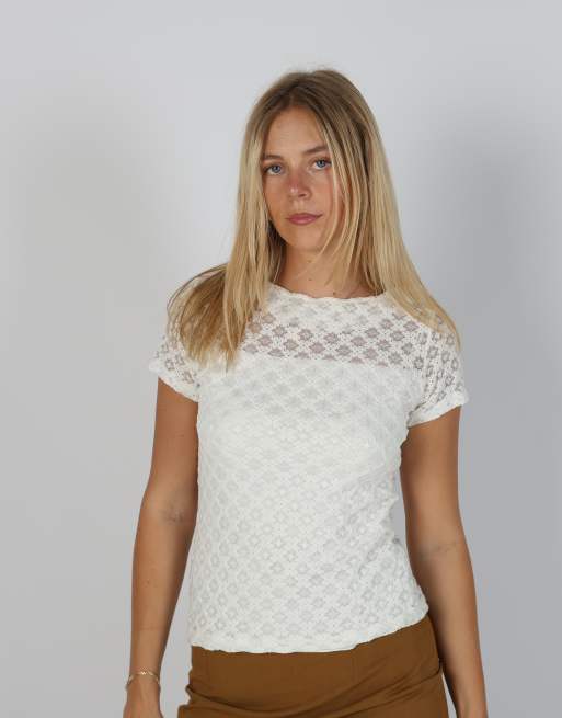 Vintage Me&Me S woven top in cream
