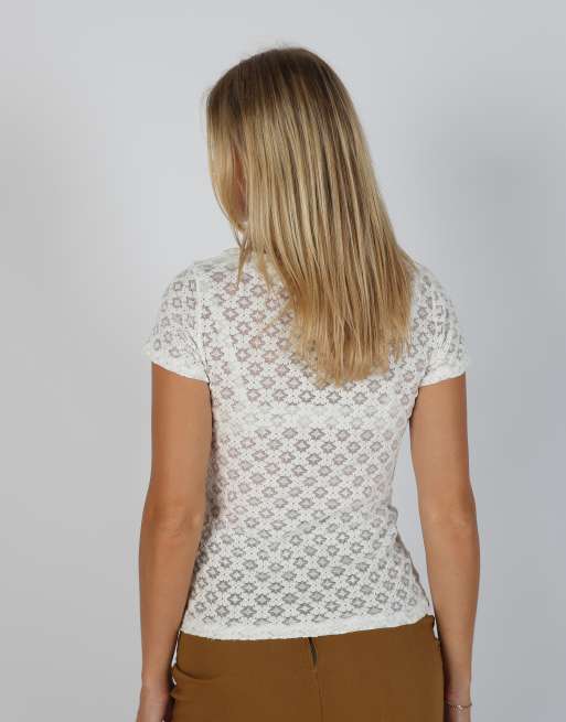 Vintage Me&Me S woven top in cream, 2 of 4