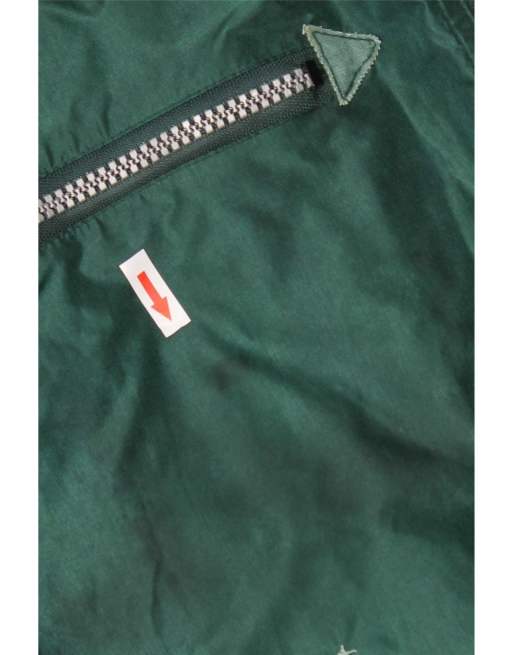 Vintage Mens Bomber Jacket UK 40 Large Green Nylon, 3 of 4