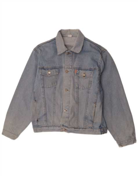 Vintage Mens Denim Jacket UK 40 Large Blue - view 1
