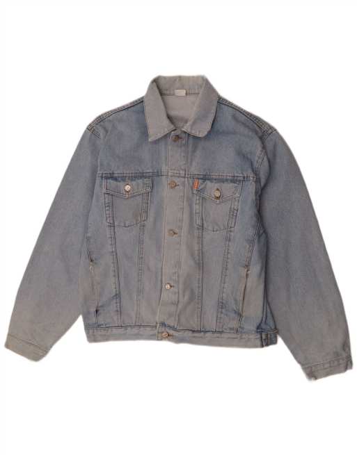 Vintage Mens Denim Jacket UK 40 Large Blue