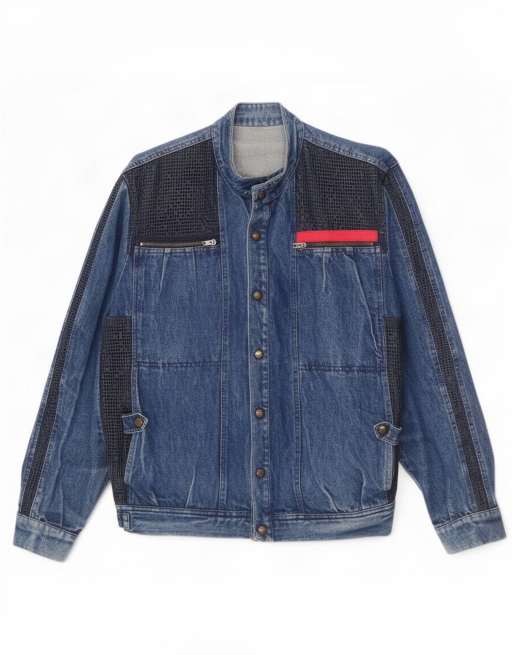 Vintage Mens Denim Jacket UK 40 Large Blue, 1 of 4