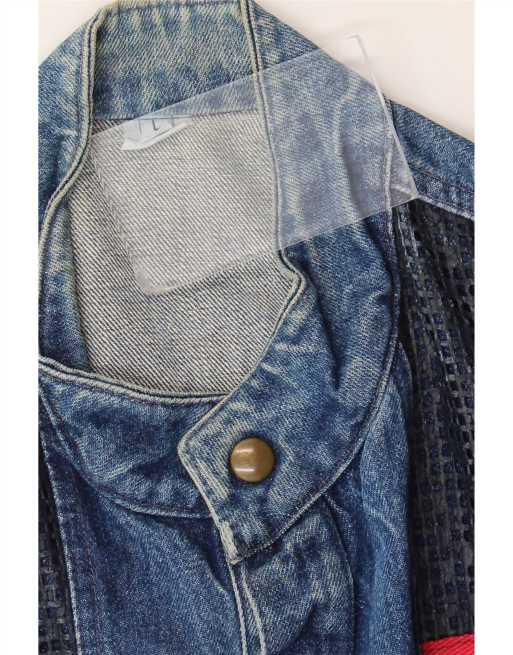 Vintage Mens Denim Jacket UK 40 Large Blue, 4 of 4