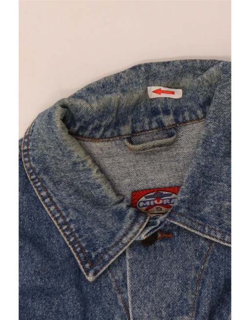 Vintage Mens Denim Jacket UK 42 XL Blue, 3 of 4